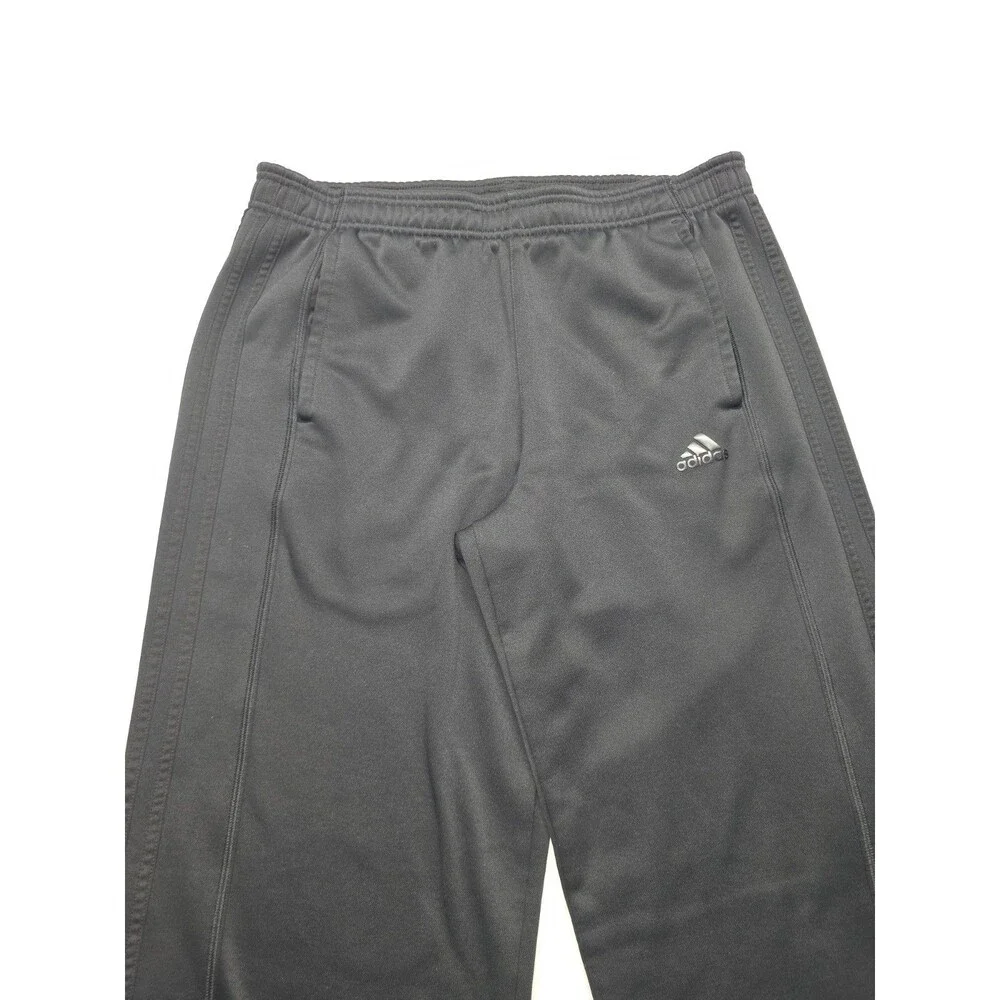 Adidas Track Pants Men’s Sz M Black Athletic Lined Workout Gym Climawarm
